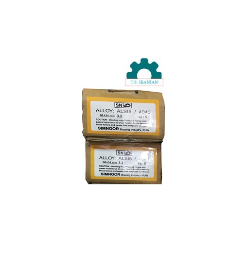 فیلر آلومینیوم 4043 سیم نور با قطر 3.2 میلی‌متر